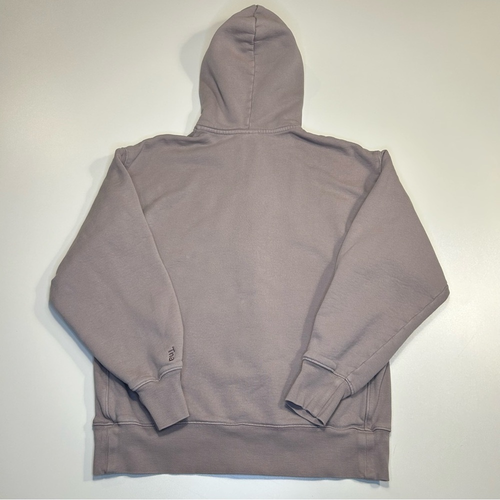 Aritzia TNA Brown Cozy Fleece Boyfriend Zip Hoodie XS - Picture 2 of 7